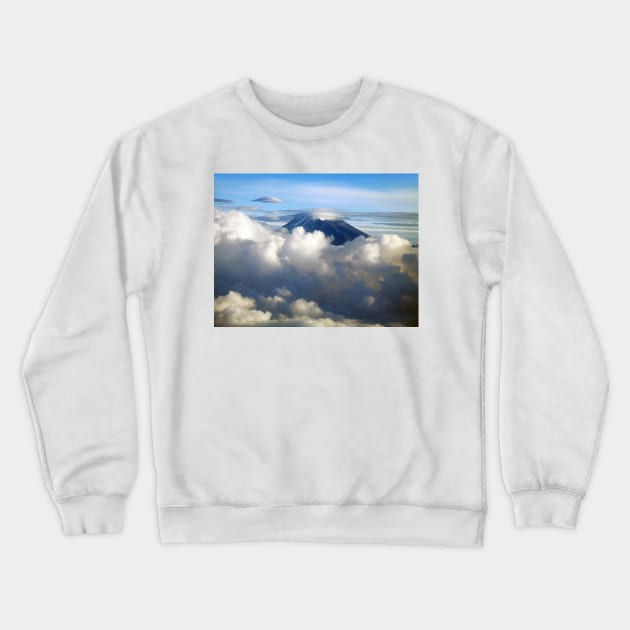 Clouds at Mount Kilimanjaro, Tanzania Crewneck Sweatshirt by holgermader